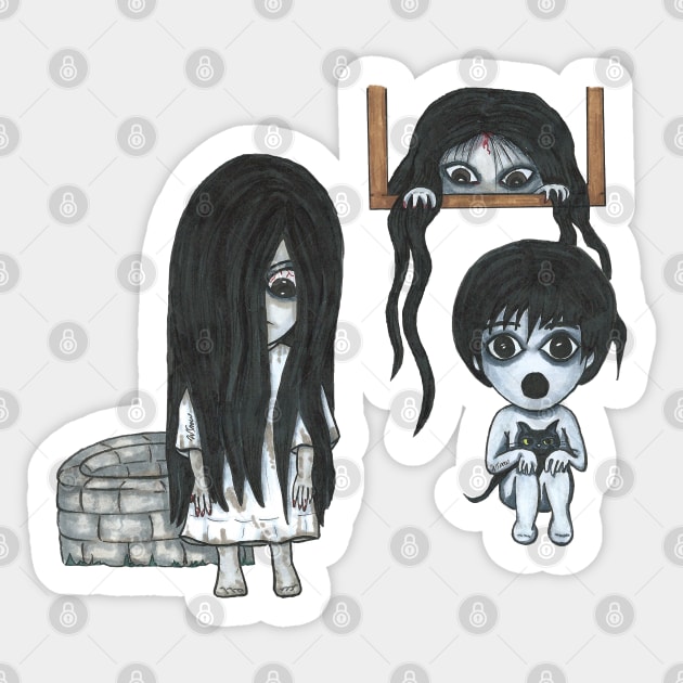 Japan Horror Sticker by LivStark